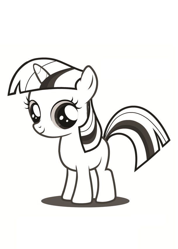 Rainbow Dash kolorowanki